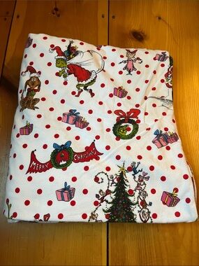 PB TEEN (Pottery Barn) *Twin* Flannel Duvet Cover Dr. Seuss Grinch Christmas Ed.